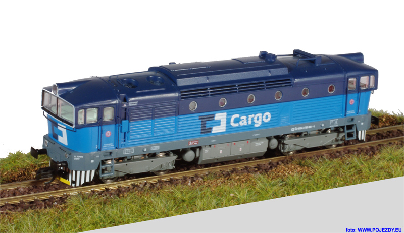 Brejlovec ČD Cargo - model lokomotivy řady 750 od fy. MTB