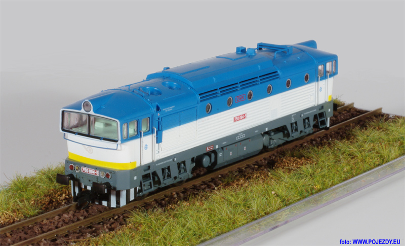 Brejlovec ŽSR - model lokomotivy řady 750 od fy. MTB